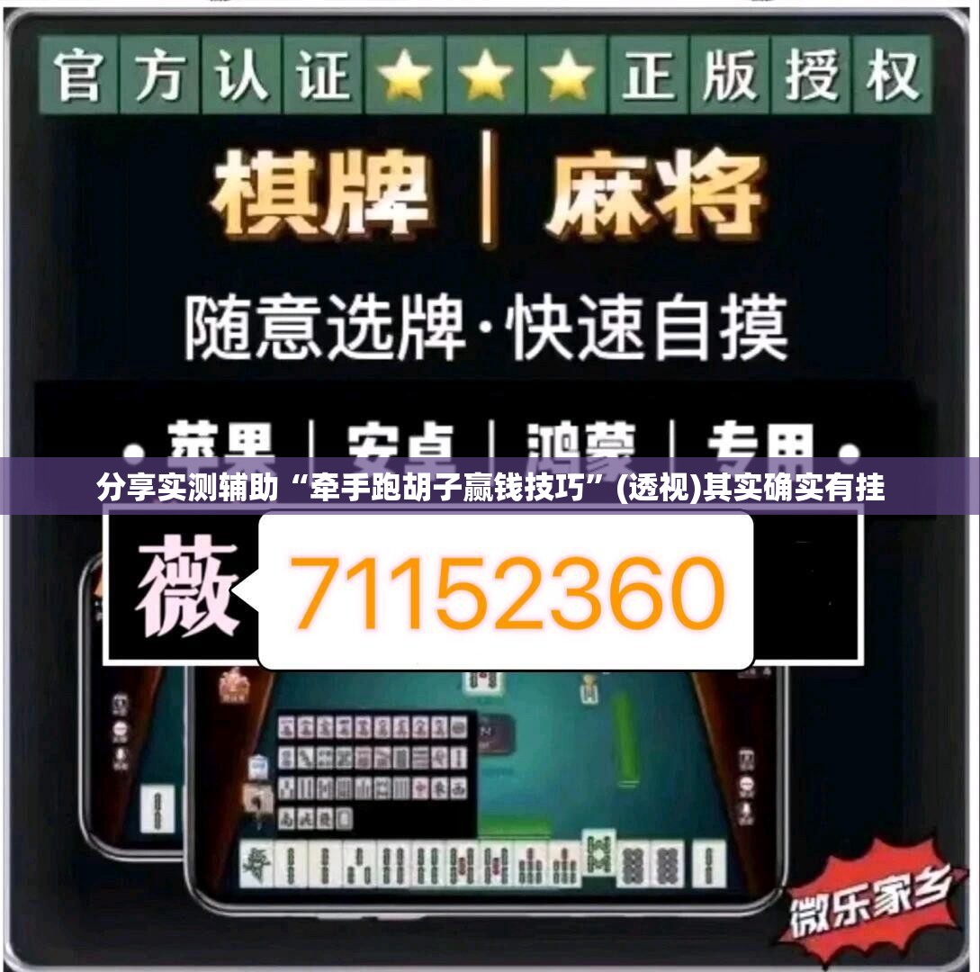 分享实测辅助“牵手跑胡子赢钱技巧”(透视)其实确实有挂