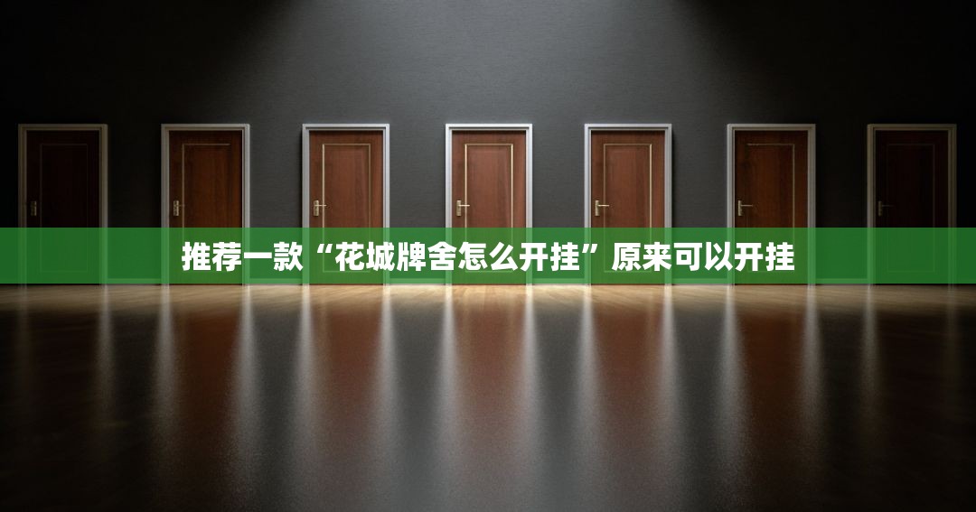 推荐一款“花城牌舍怎么开挂	”原来可以开挂