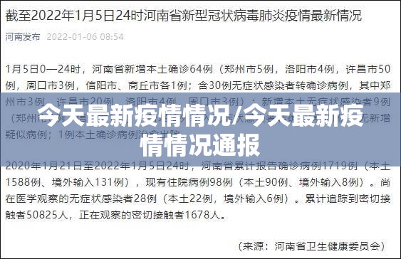 今天最新疫情情况/今天最新疫情情况通报