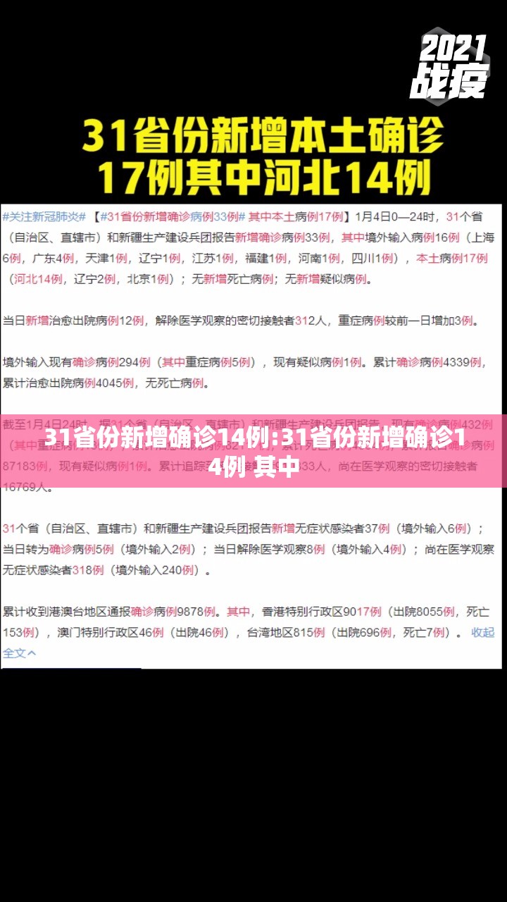 31省份新增确诊14例:31省份新增确诊14例 其中