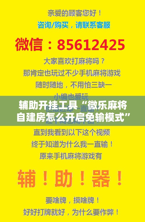 辅助开挂工具“微乐麻将自建房怎么开启免输模式	”科技辅助神器手机版
