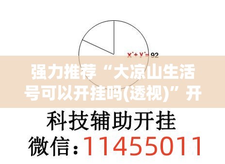 强力推荐“大凉山生活号可以开挂吗(透视)”开挂辅助脚本+详细开挂安装教程