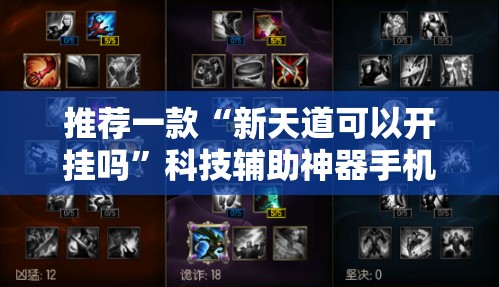 推荐一款“新天道可以开挂吗”科技辅助神器手机版