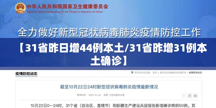 【31省昨日增44例本土/31省昨增31例本土确诊】