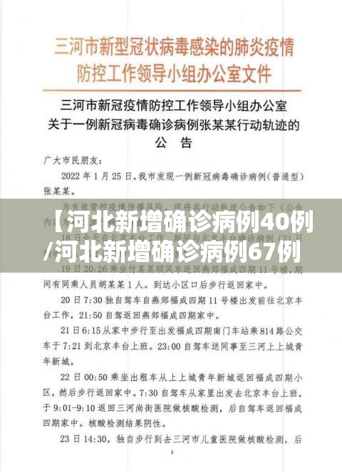 【河北新增确诊病例40例/河北新增确诊病例67例】 【河北新增确诊病例40例/河北新增确诊病例67例】