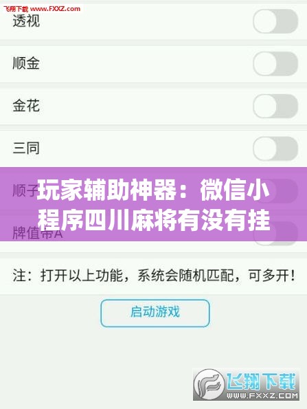 玩家辅助神器：微信小程序四川麻将有没有挂”开挂(透视)辅助教程