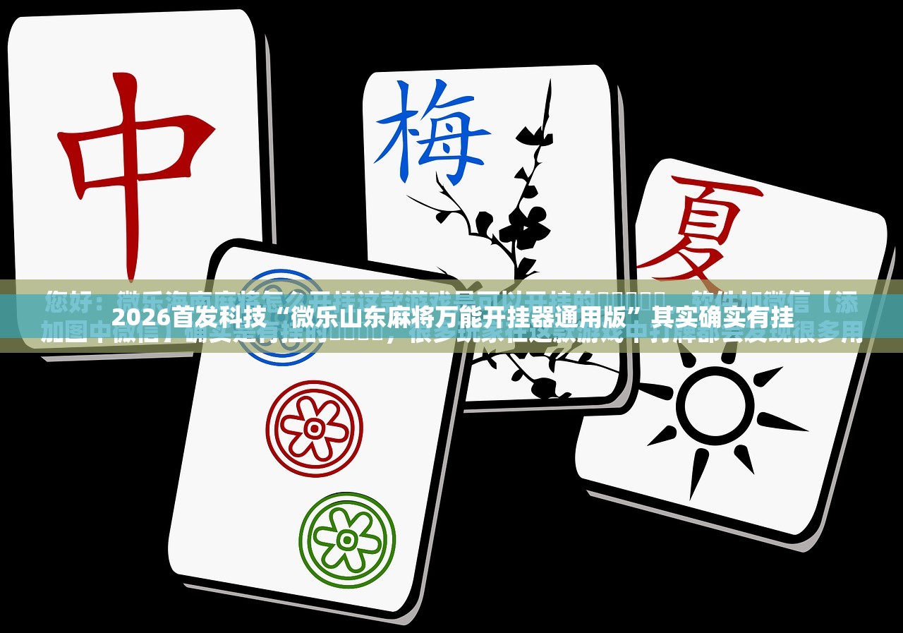 2026首发科技“微乐山东麻将万能开挂器通用版”其实确实有挂