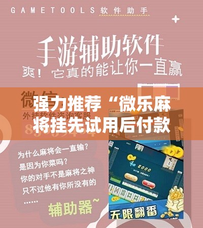 强力推荐“微乐麻将挂先试用后付款	”2026开挂教程步骤