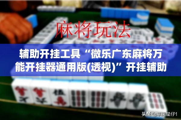 辅助开挂工具“微乐广东麻将万能开挂器通用版(透视)”开挂辅助脚本+详细开挂安装教程
