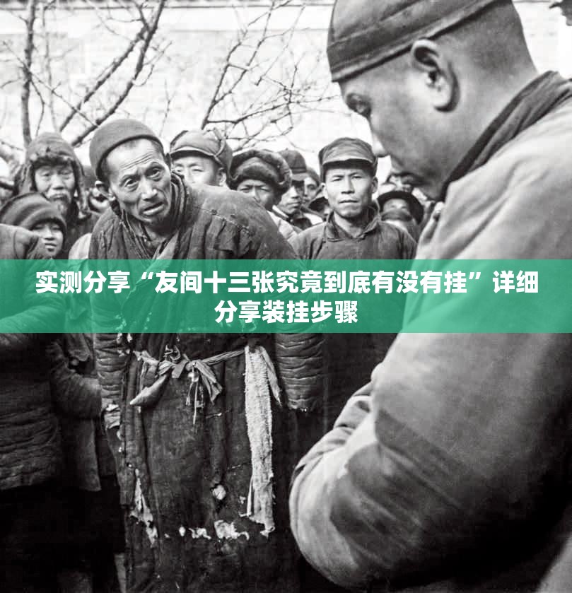 实测分享“友间十三张究竟到底有没有挂	”详细分享装挂步骤