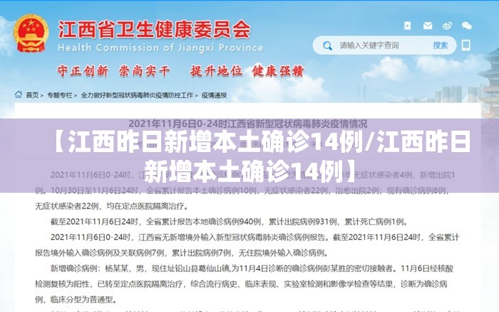 【江西昨日新增本土确诊14例/江西昨日新增本土确诊14例】