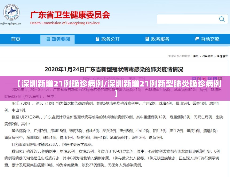 【深圳新增21例确诊病例/深圳新增21例新型肺炎确诊病例】