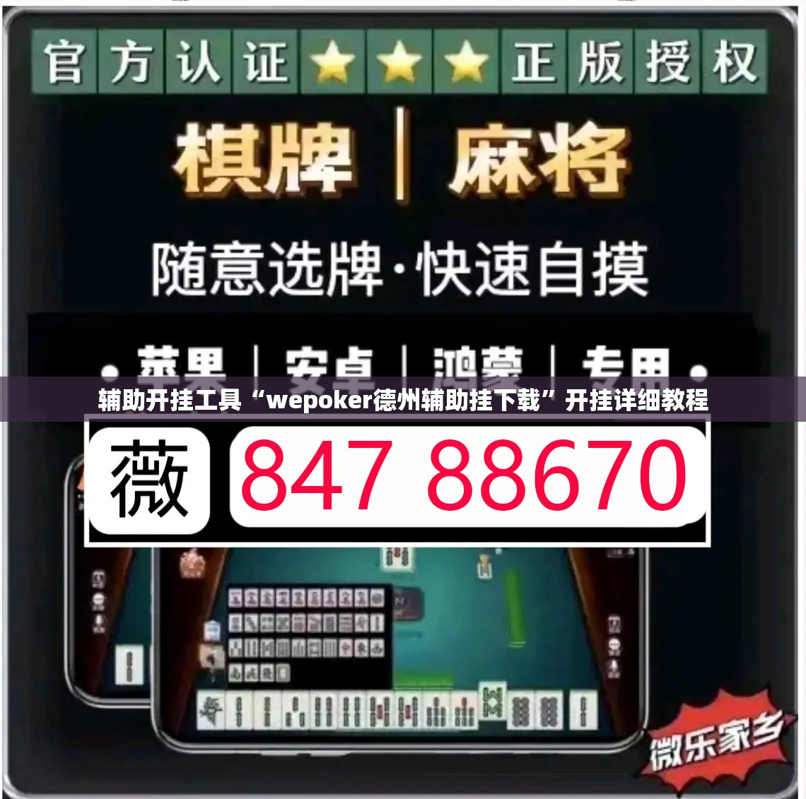 辅助开挂工具“wepoker德州辅助挂下载	”开挂详细教程