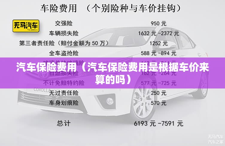 汽车保险费用（汽车保险费用是根据车价来算的吗）