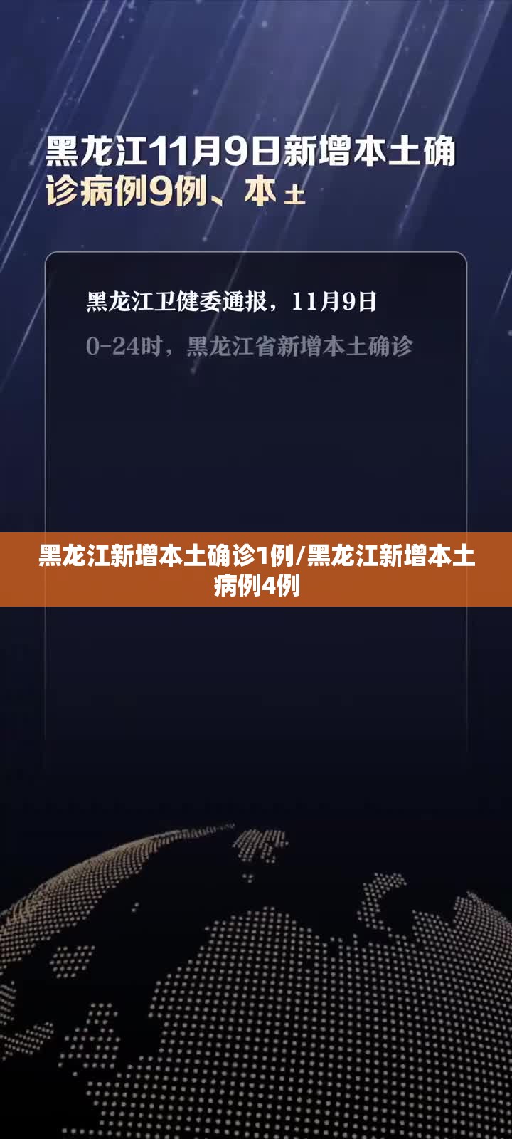 黑龙江新增本土确诊1例/黑龙江新增本土病例4例 黑龙江新增本土确诊1例/黑龙江新增本土病例4例