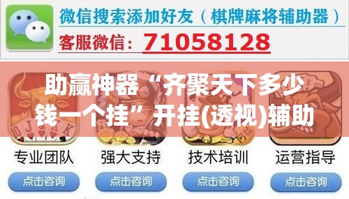 助赢神器“齐聚天下多少钱一个挂”开挂(透视)辅助教程