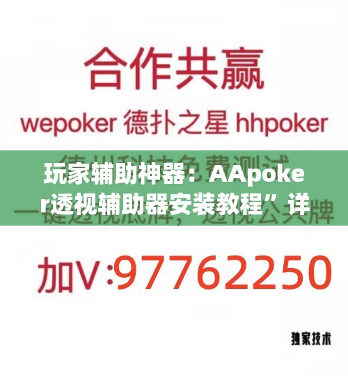 玩家辅助神器：AApoker透视辅助器安装教程”详细分享装挂步骤