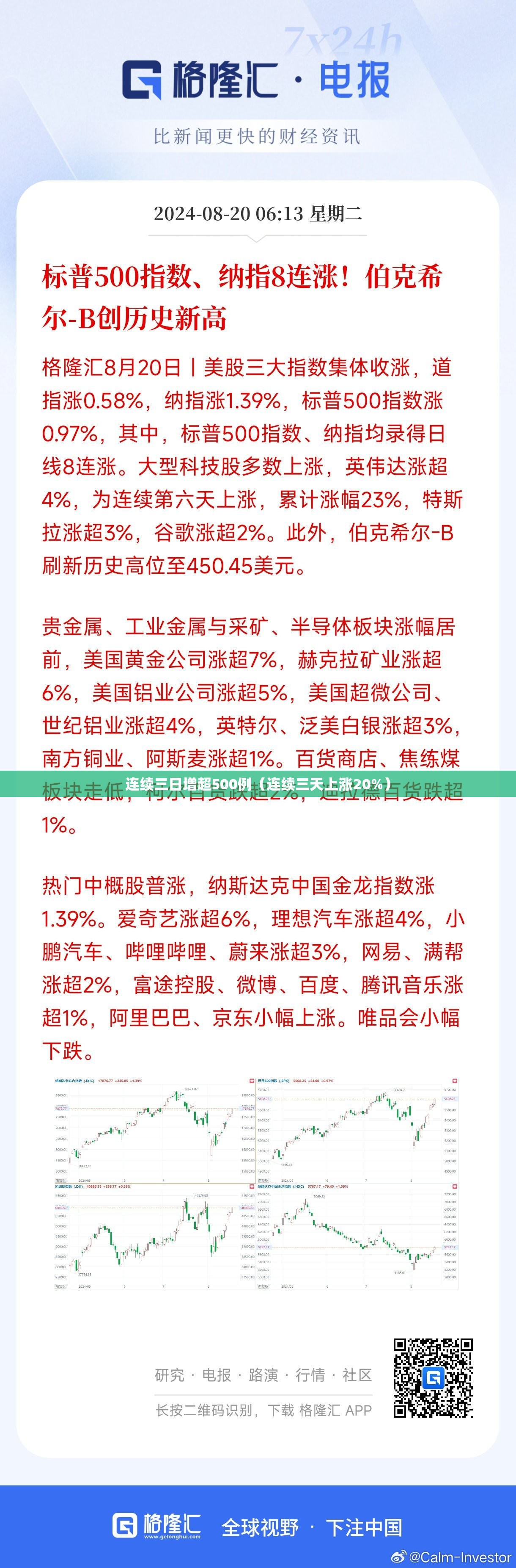 连续三日增超500例（连续三天上涨20%）