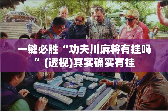 一键必胜“功夫川麻将有挂吗”(透视)其实确实有挂
