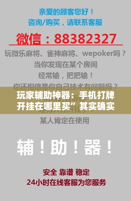 玩家辅助神器：手机打牌开挂在哪里买”其实确实有挂