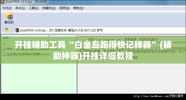 开挂辅助工具“白金岛跑得快记牌器	”(辅助神器)开挂详细教程