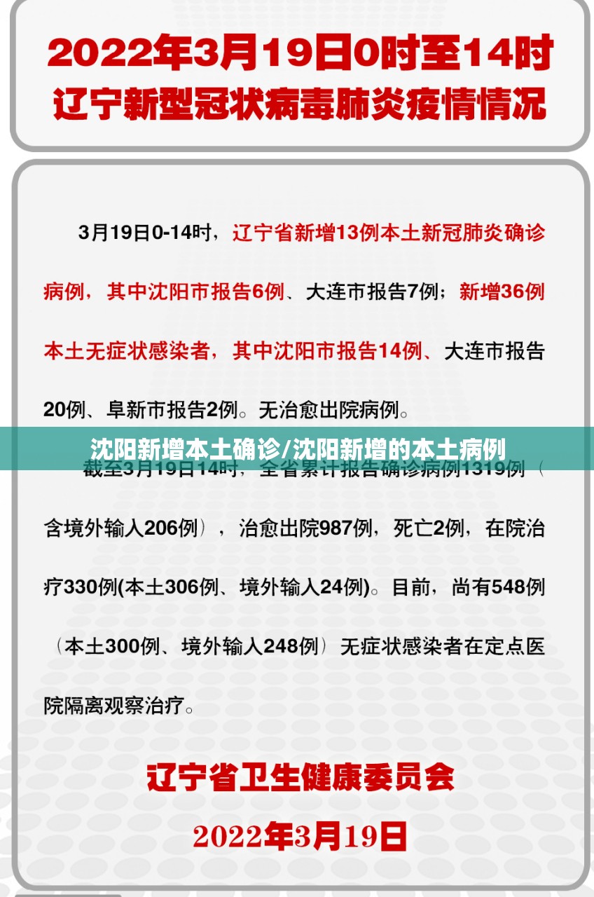 沈阳新增本土确诊/沈阳新增的本土病例