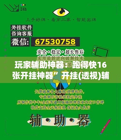 玩家辅助神器：跑得快16张开挂神器	”开挂(透视)辅助教程