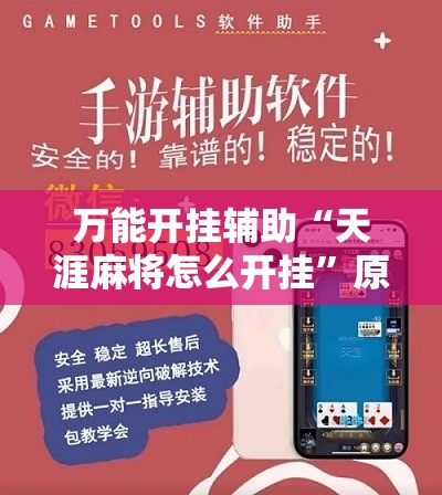 万能开挂辅助“天涯麻将怎么开挂”原来可以开挂