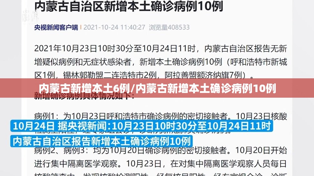 内蒙古新增本土6例/内蒙古新增本土确诊病例10例