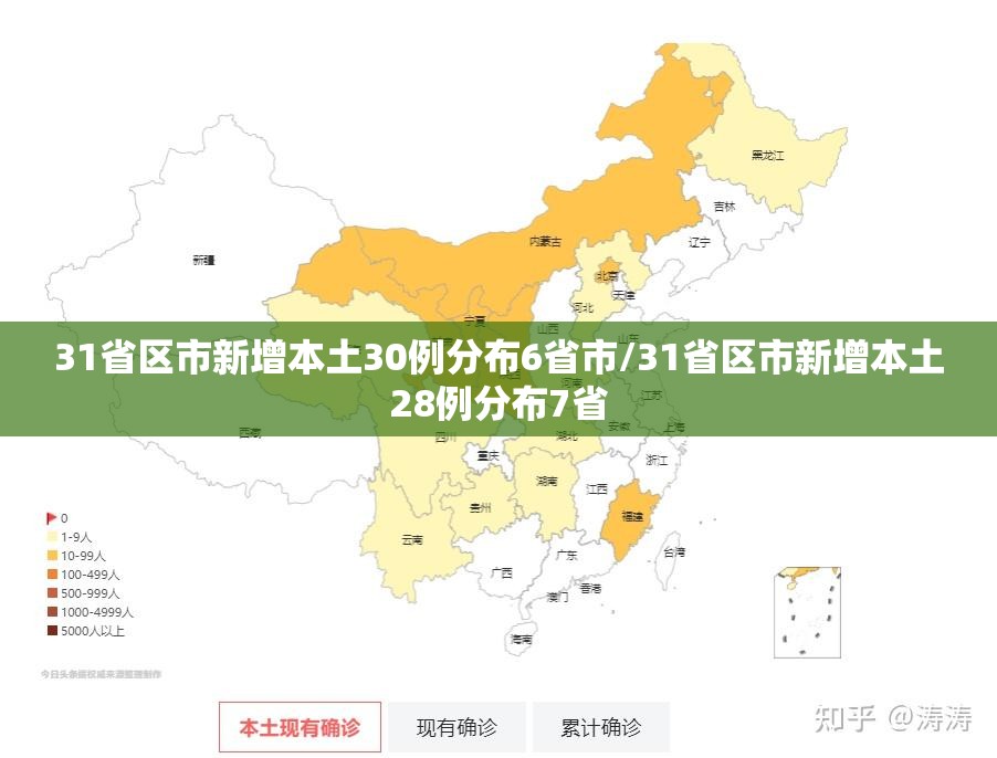31省区市新增本土30例分布6省市/31省区市新增本土28例分布7省