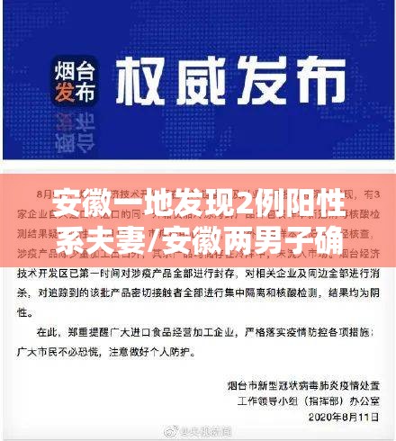 安徽一地发现2例阳性系夫妻/安徽两男子确诊
