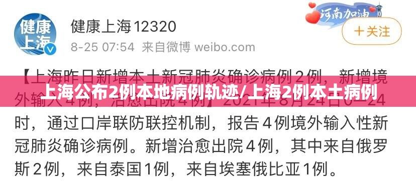 上海公布2例本地病例轨迹/上海2例本土病例