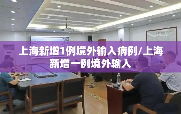 上海新增1例境外输入病例/上海新增一例境外输入