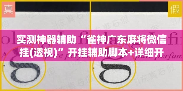 实测神器辅助“雀神广东麻将微信挂(透视)”开挂辅助脚本+详细开挂安装教程