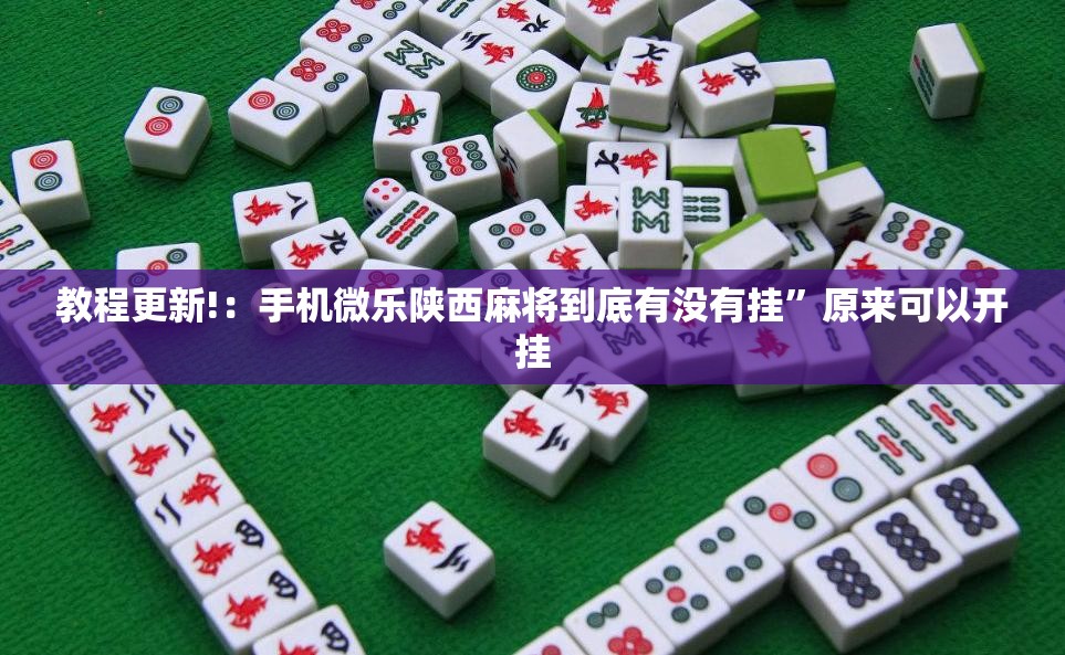 教程更新!：手机微乐陕西麻将到底有没有挂”原来可以开挂