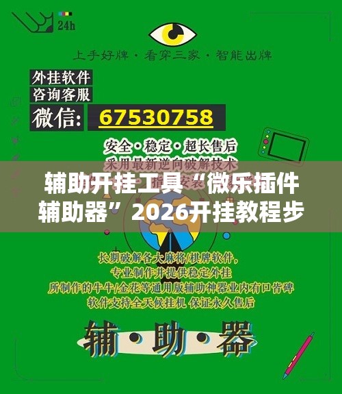 辅助开挂工具“微乐插件辅助器”2026开挂教程步骤