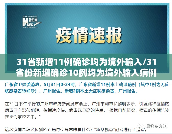 31省新增11例确诊均为境外输入/31省份新增确诊10例均为境外输入病例