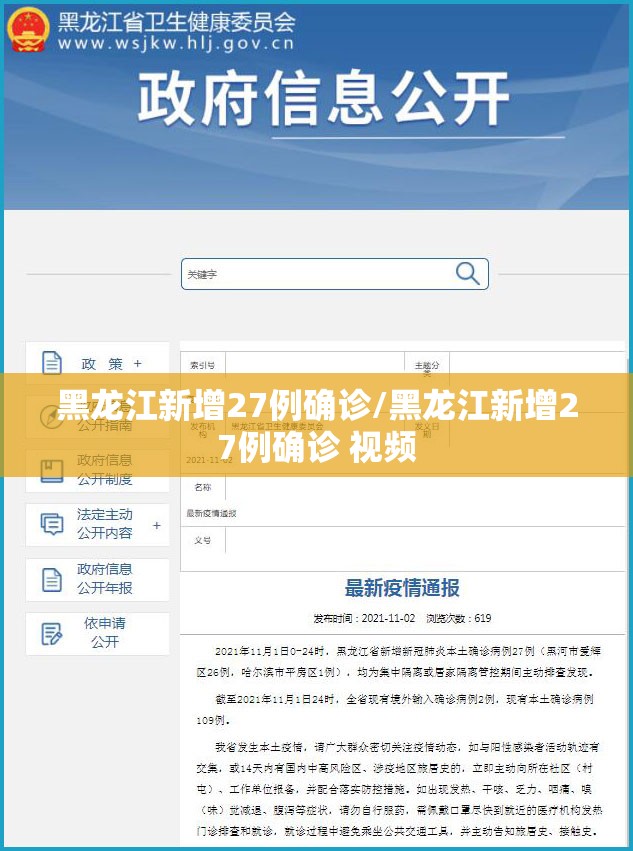 黑龙江新增27例确诊/黑龙江新增27例确诊 视频