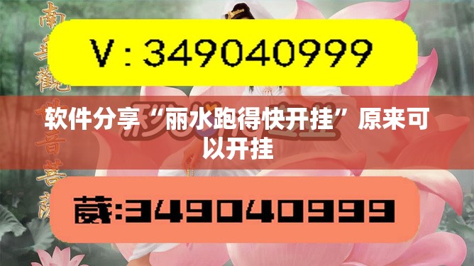 软件分享“丽水跑得快开挂”原来可以开挂