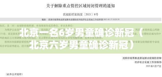 北京一名6岁男童确诊新冠（北京六岁男童确诊新冠）
