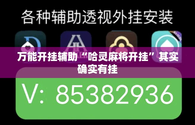 万能开挂辅助“哈灵麻将开挂”其实确实有挂