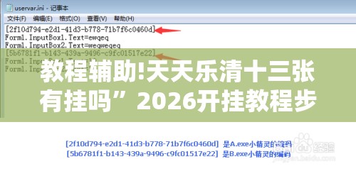 教程辅助!天天乐清十三张有挂吗”2026开挂教程步骤