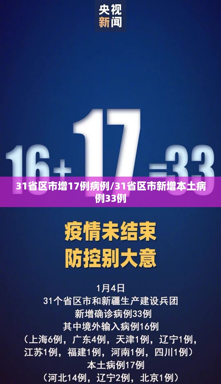 31省区市增17例病例/31省区市新增本土病例33例