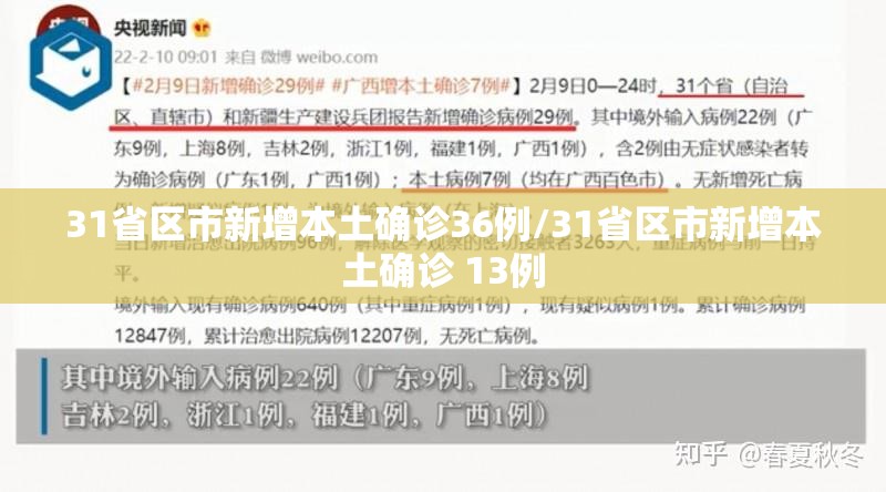 31省区市新增本土确诊36例/31省区市新增本土确诊 13例