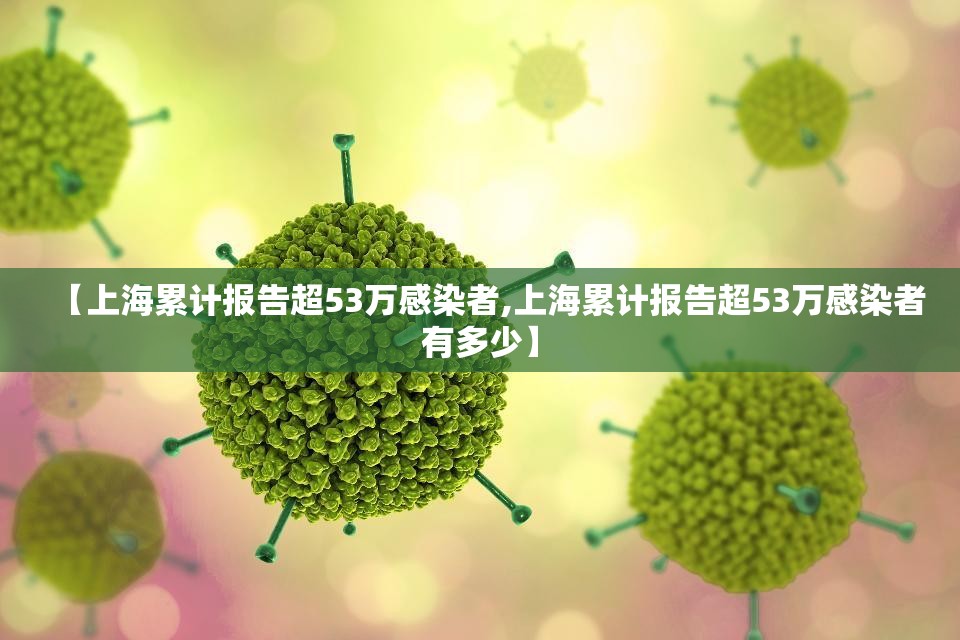 【上海累计报告超53万感染者,上海累计报告超53万感染者有多少】