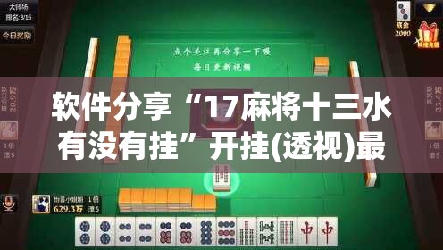 软件分享“17麻将十三水有没有挂”开挂(透视)最新辅助详细