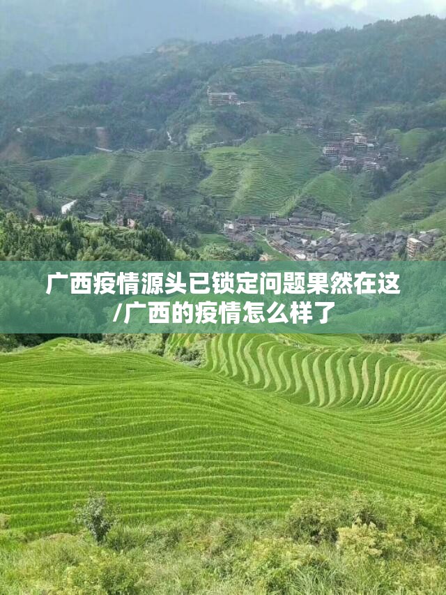 广西疫情源头已锁定问题果然在这/广西的疫情怎么样了