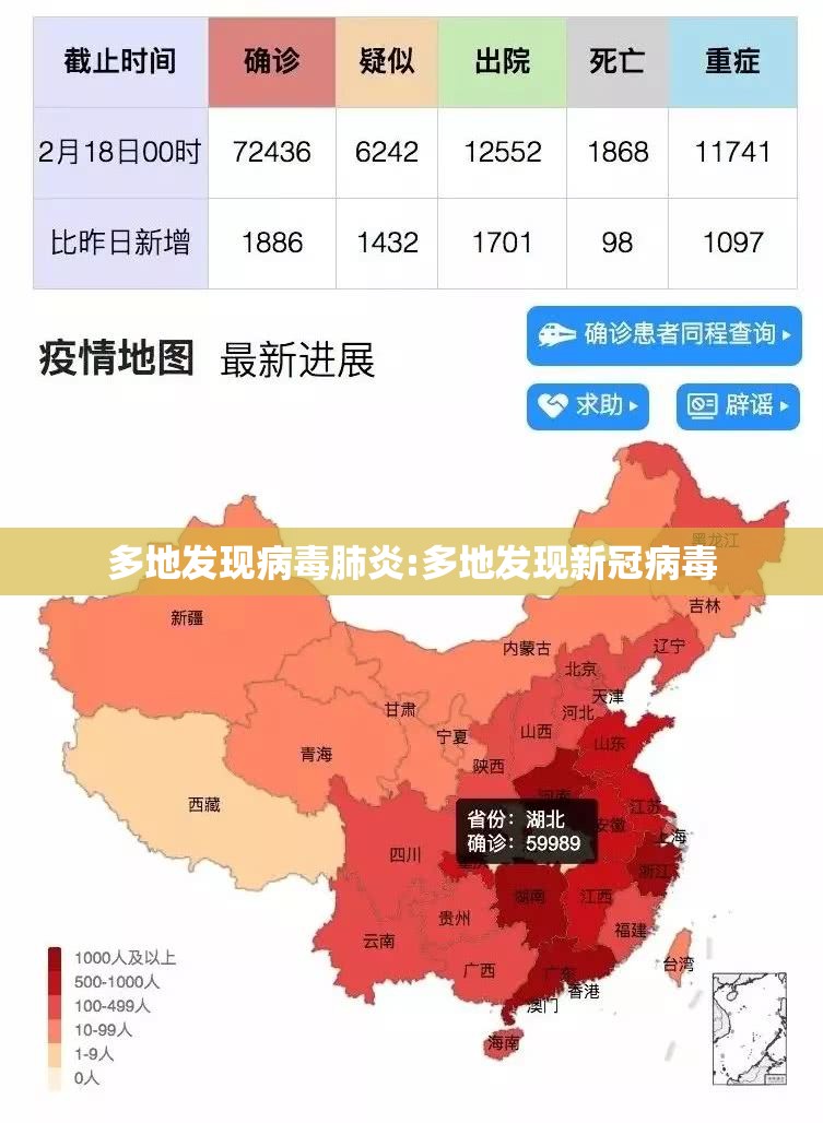 多地发现病毒肺炎:多地发现新冠病毒