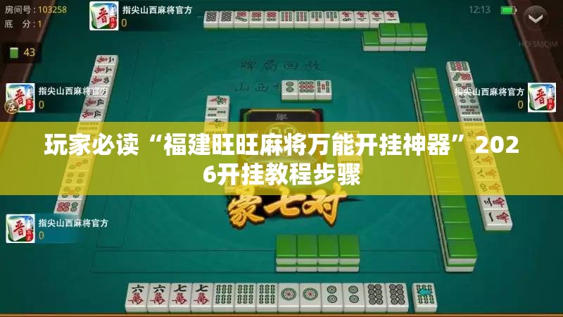 玩家必读“福建旺旺麻将万能开挂神器”2026开挂教程步骤