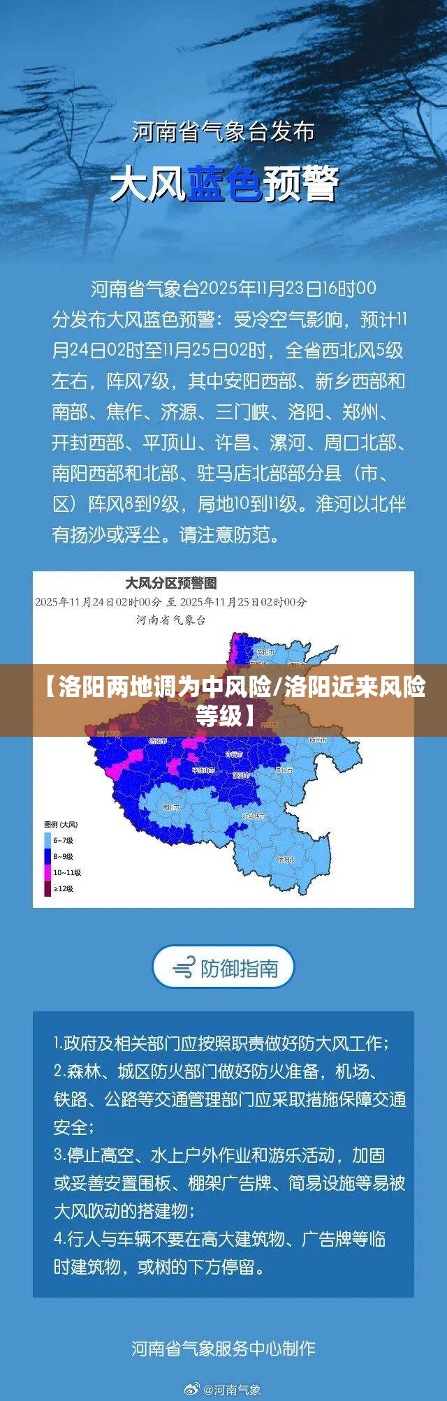 【洛阳两地调为中风险/洛阳近来风险等级】